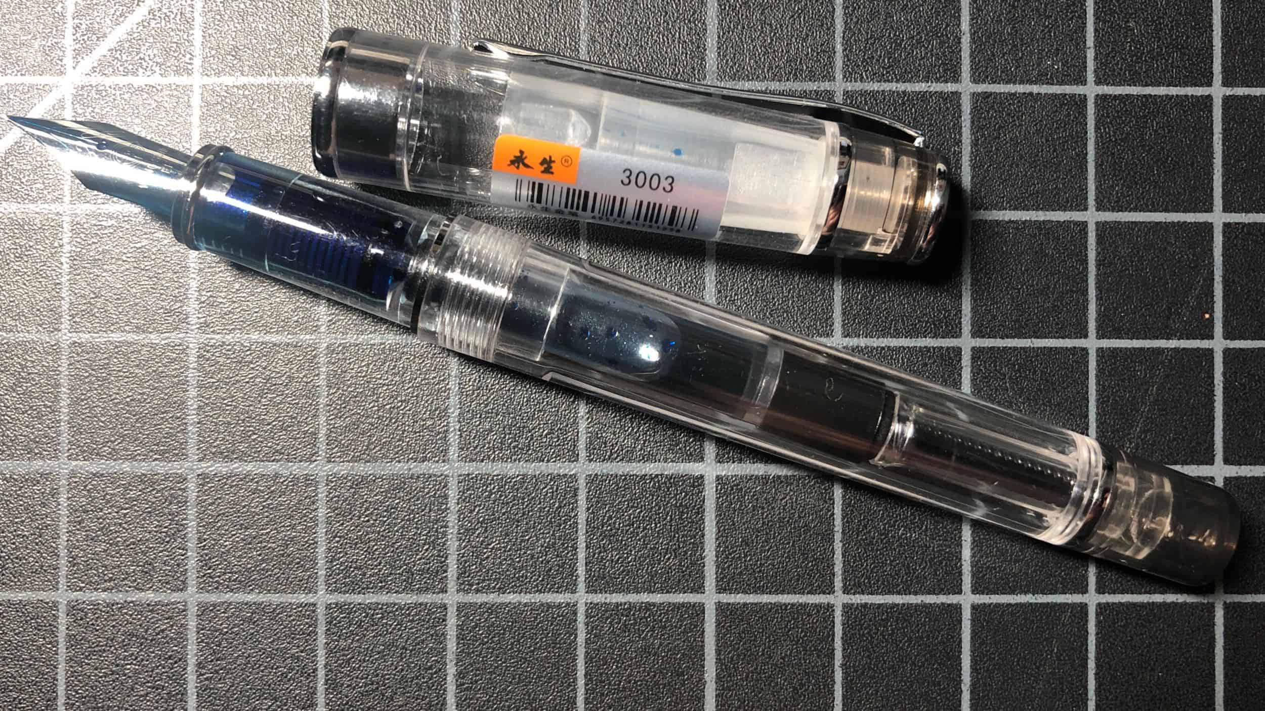 Mojiang M2 Transparent Acrylic Clear Eyedropper Fountain Pen F Nib Ink Pen