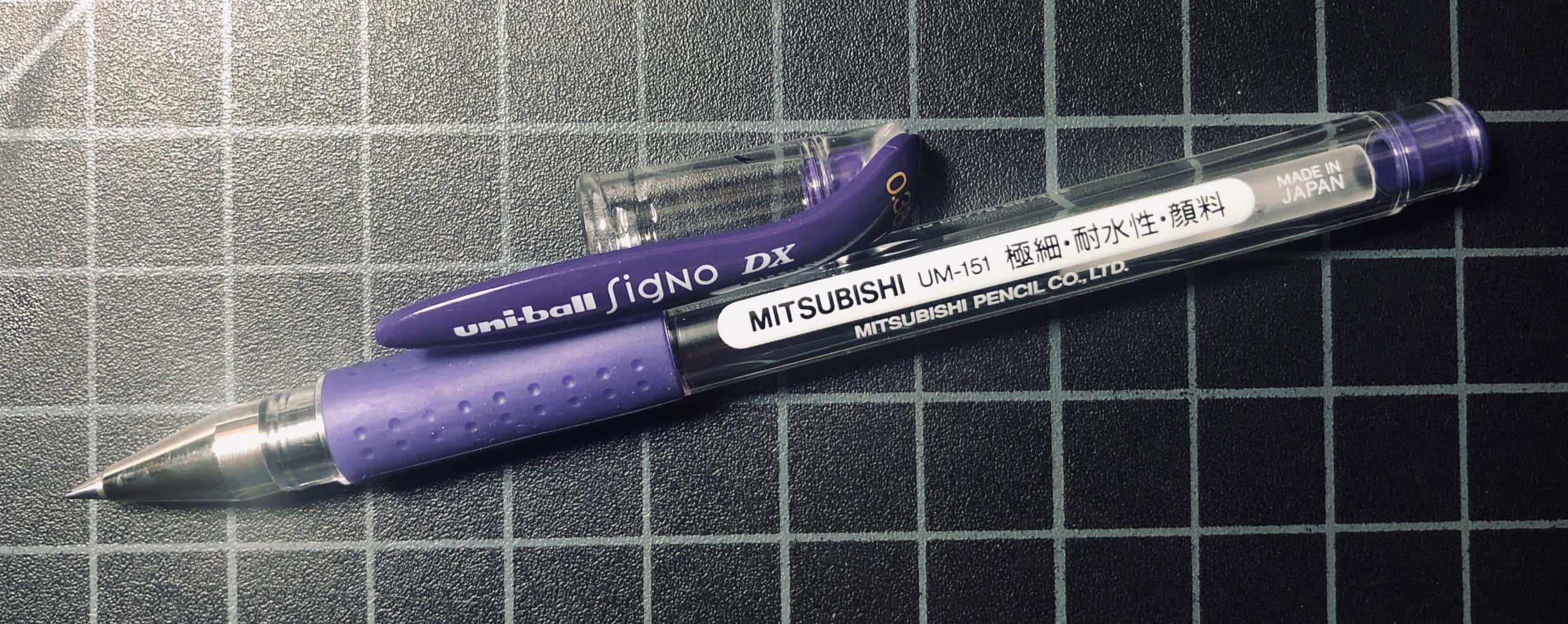 Pink UM-151 Mitsubishi Uniball Uni-ball Signo DX Rollerball Pen 0.38mm