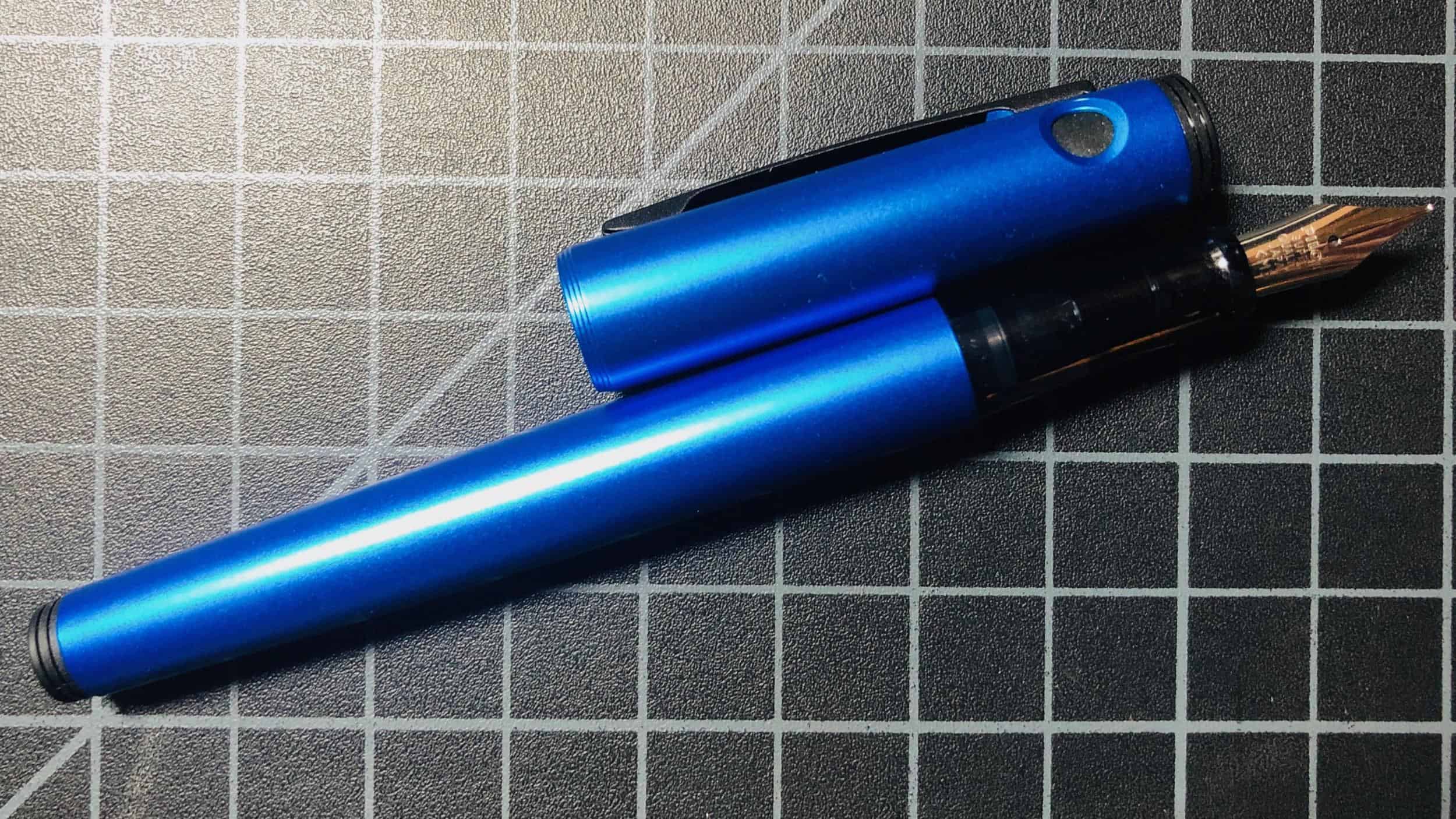 Pilot Explorer Blue Metal Fountain Pen Fine F Nib 12274 