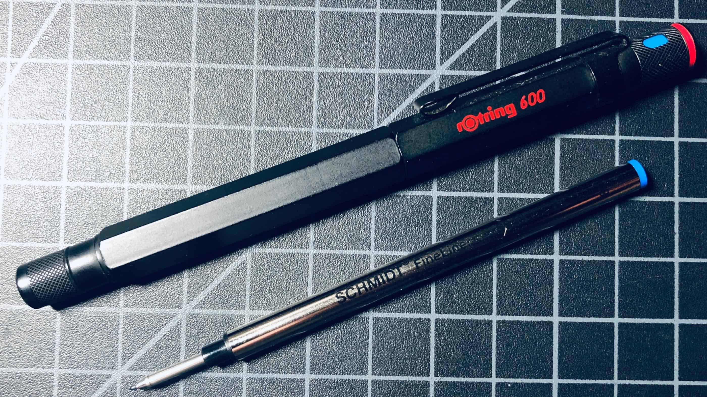 Fiber Tip Medium Schmidt 6040 Fineliner Refill for Rollerball Pens BLACK