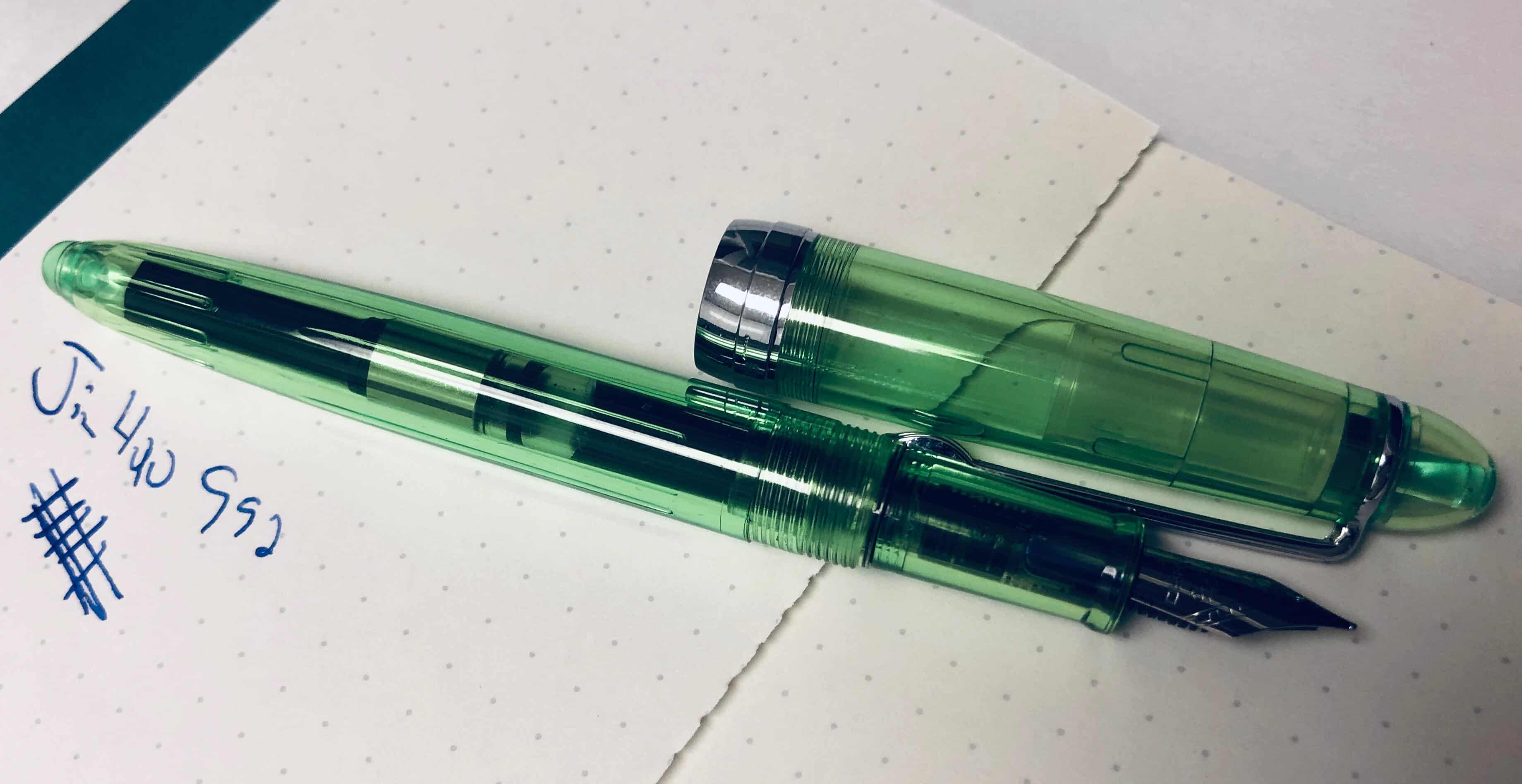 JINHAO #992 Green Opaque Lightweight Fountain Pen EF Nib GT UK SOLD! 