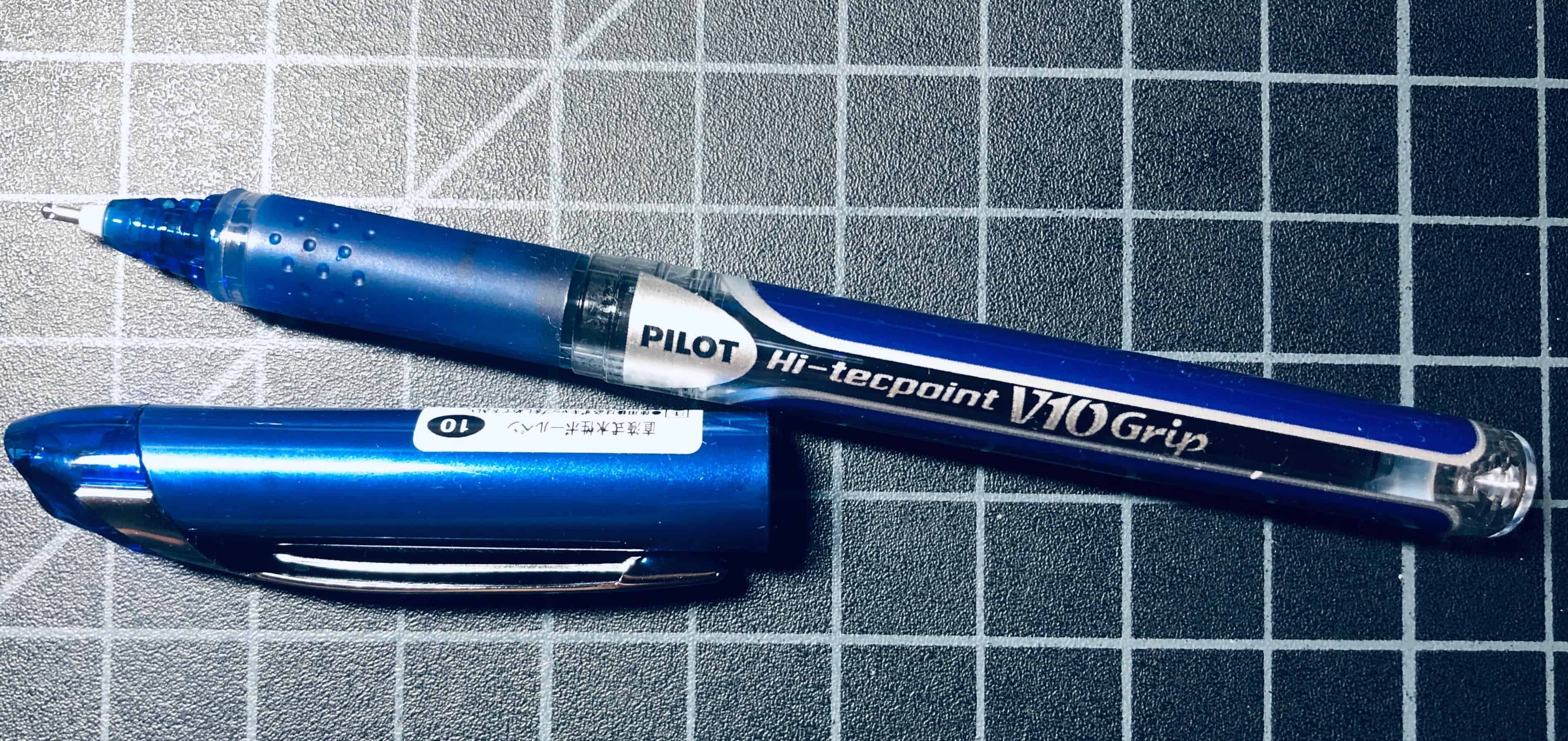 blau PILOT Tintenroller Hi-Tecpoint Grip V10 
