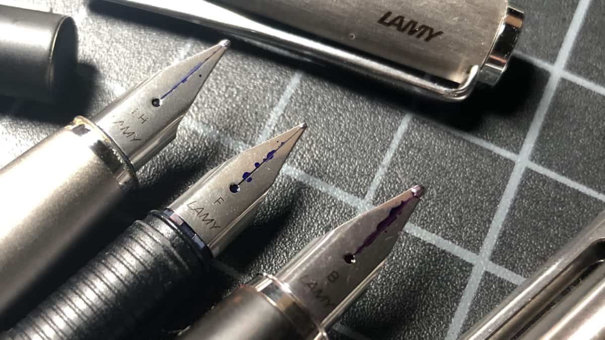 Lamy Fountain Pen Nib Buying Guide Unsharpen