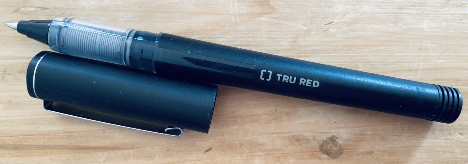 Tru Red Rollerball Pen Unsharpen