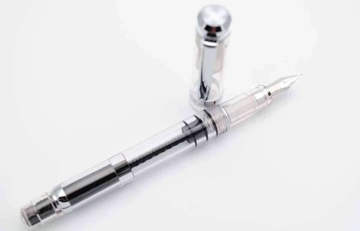 GT 2804 Brushed Stainless Steel Fine Fountain Pen Wing Sung No 