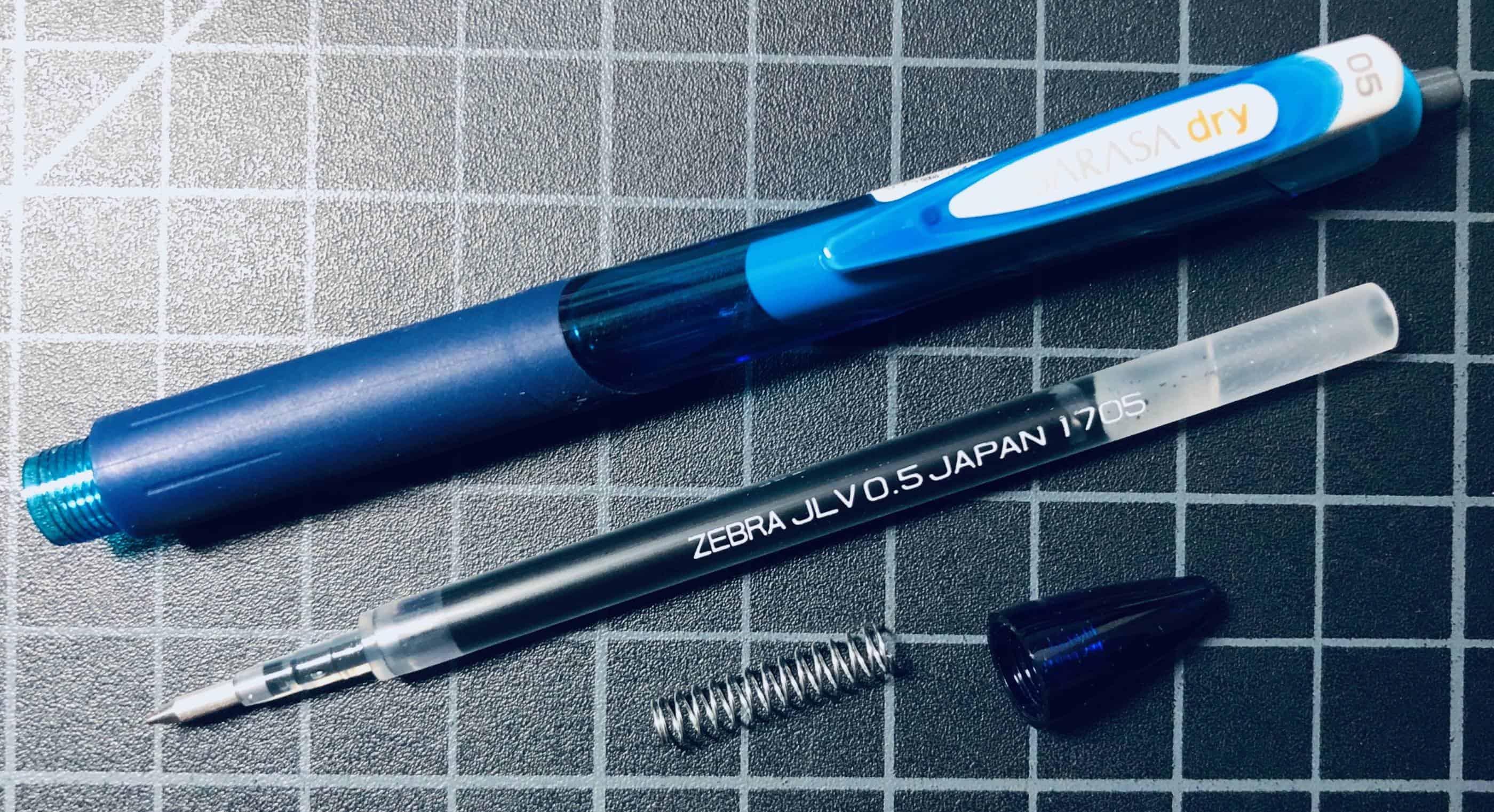 5 pcs Zebra Sarasa JF-0.4mm Roller Ball Pen Recharge Encre Rouge 